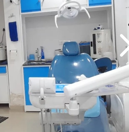 Modern dental chair and sterilisation equipment at the clinic